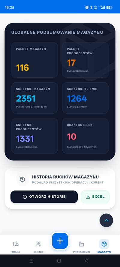 Widok mobilny aplikacji Pawcio Water