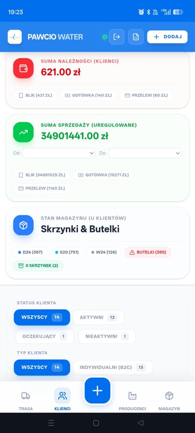 Zarządzanie stanami magazynowymi PWA